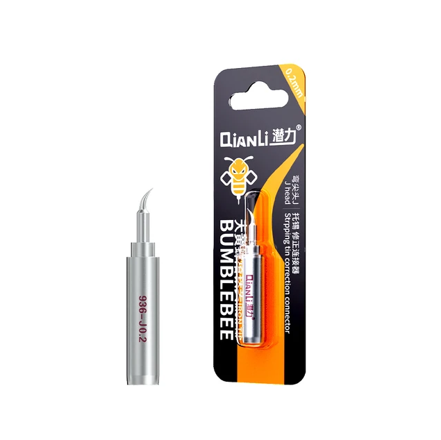 QianLi Bumblebee Soldering Iron Curve Tip 936 0.2mm J Head