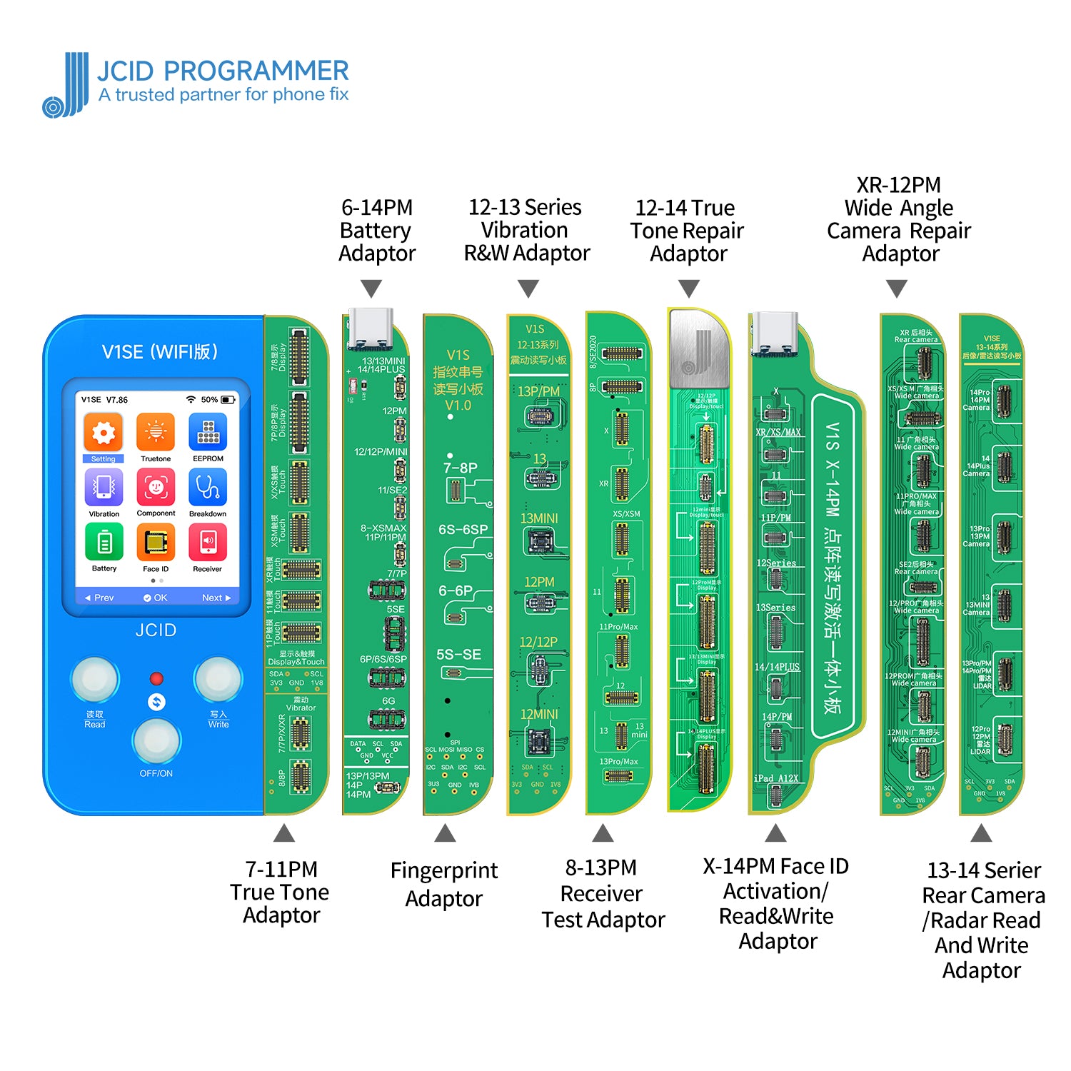 JCID V1SE WIFI Mobile Phone Proximity Light Sensor & True Tone Display Code Reading Programmer