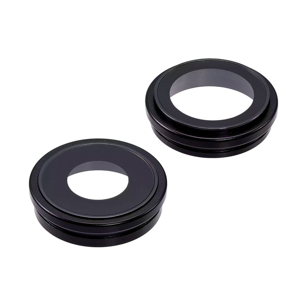 Support et cadre d'objectif de caméra arrière compatibles avec iPhone 16 et 16 Plus (lot de 2 pièces)