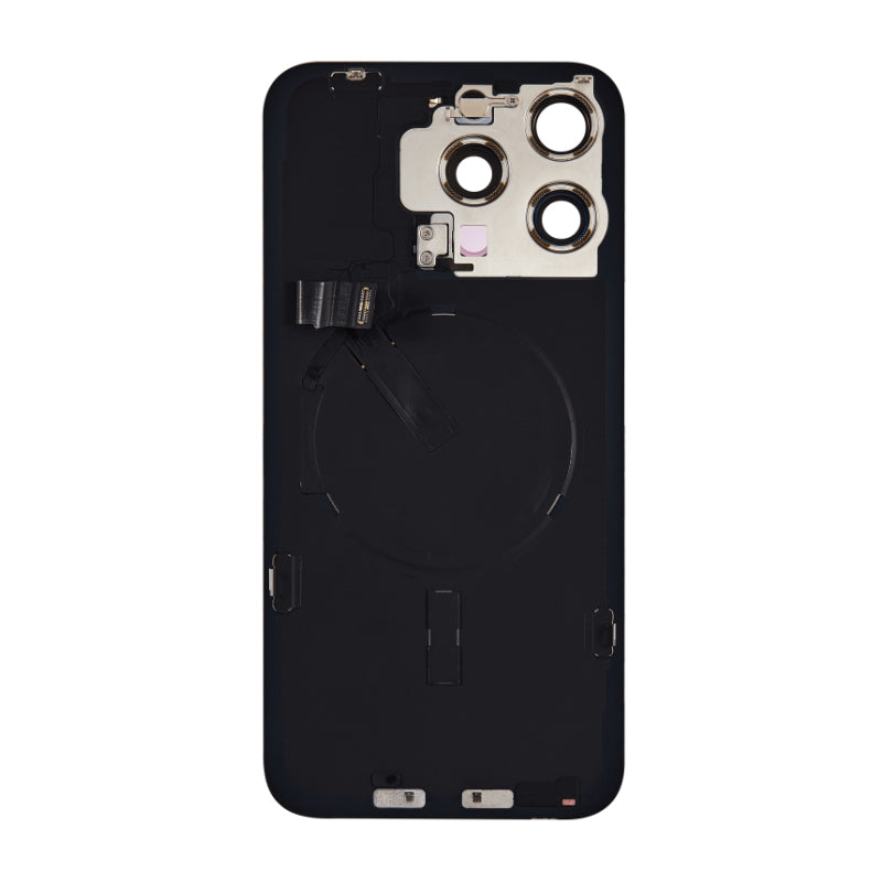 Back Cover Rear Glass Large Camera Hole With Wireless Charging Coil & Magnet Compatible For iPhone 15 Pro Max