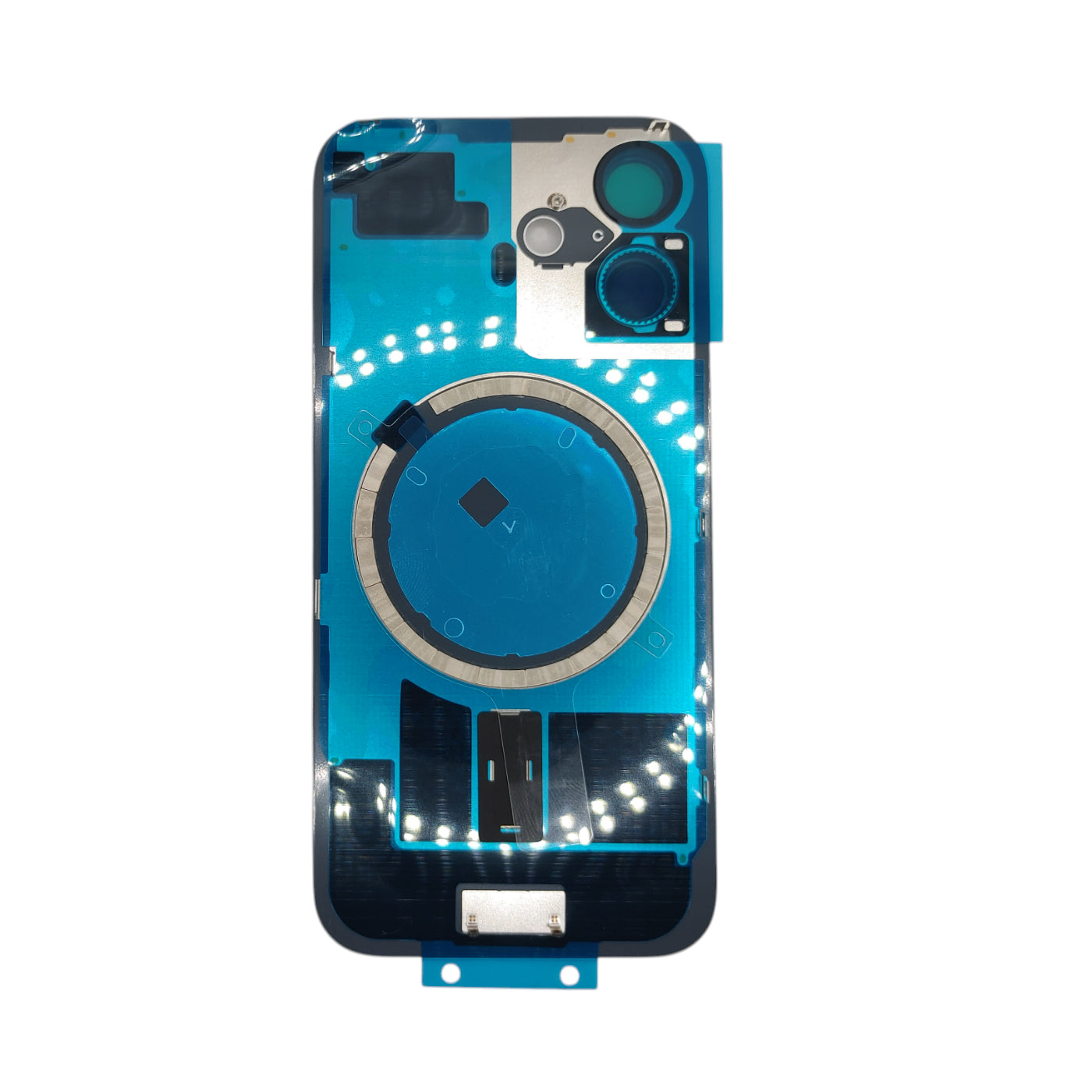 Back Cover Rear Glass With Steel Plate & Magnet Pre-Installed Compatible For iPhone 16