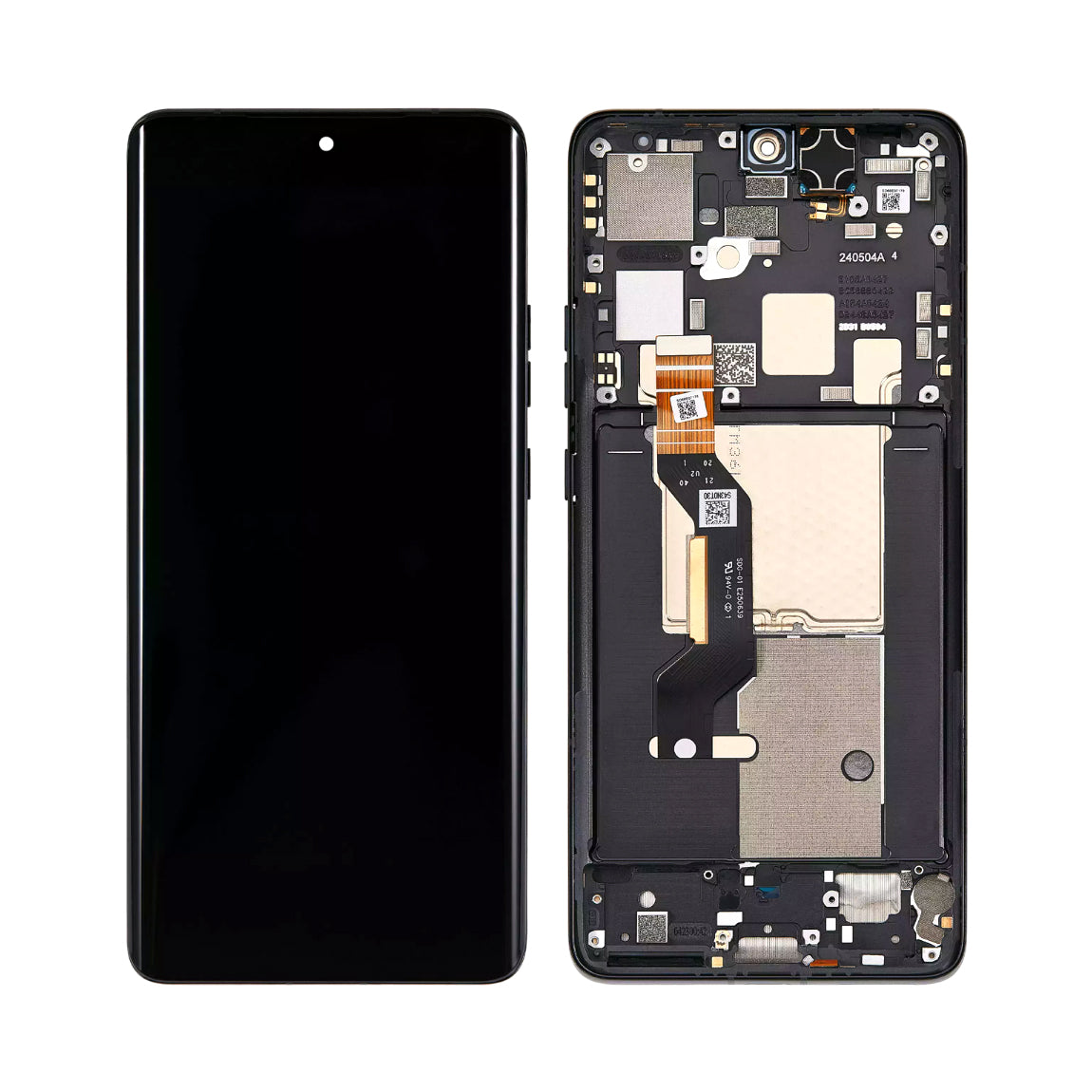 OLED Screen and Digitizer Assembly With Frame Compatible For Motorola Edge 50 Pro 2024 XT2403 (Refurbished)
