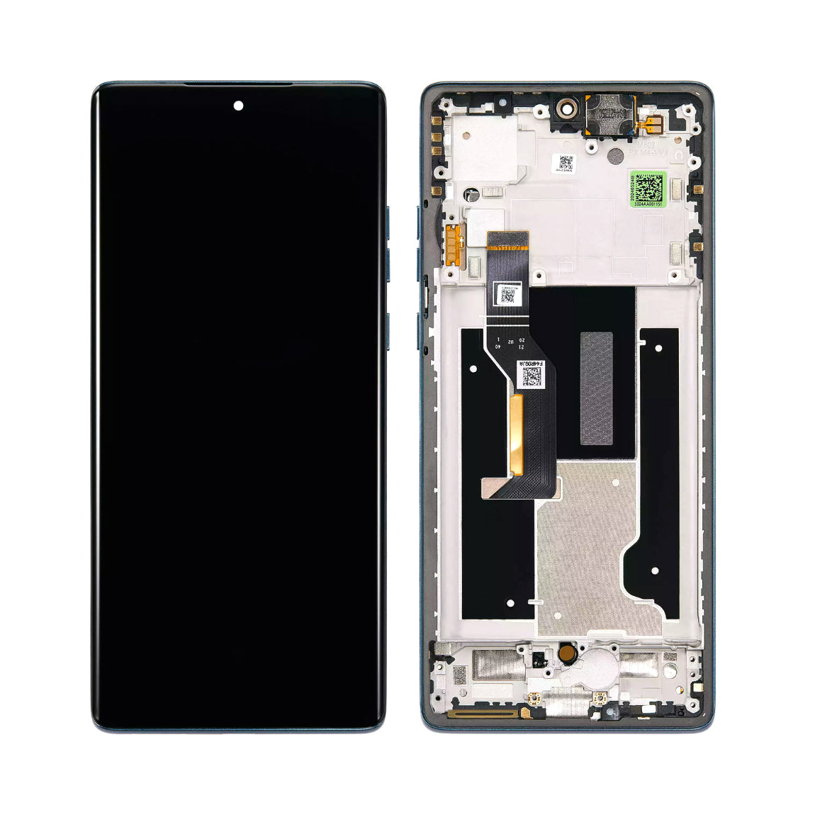 OLED Screen and Digitizer Assembly With Frame Compatible For Motorola Edge 50 Fusion 2024 XT2429 (Refurbished)
