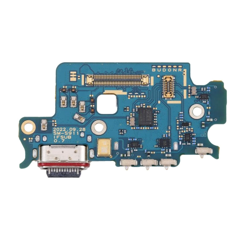 Charging Port Assembly With Sim Reader Compatible For Samsung Galaxy S23 5G (North American Version) S911U S911W (Certified)