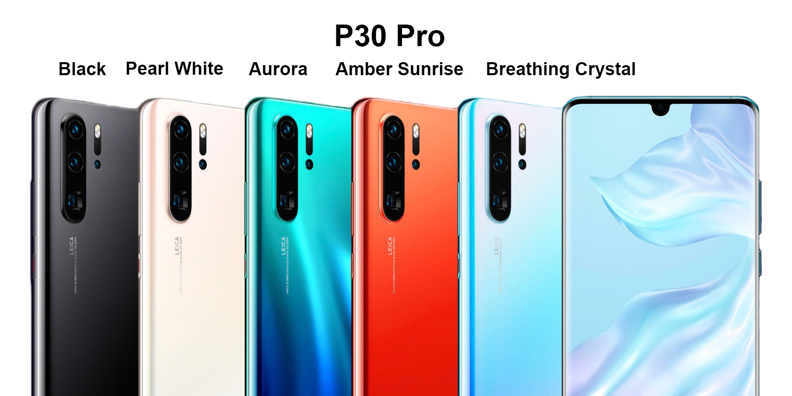 Original Huawei P30 Pro VOG-L29 Aurora Blue Battery Cover Back Glass