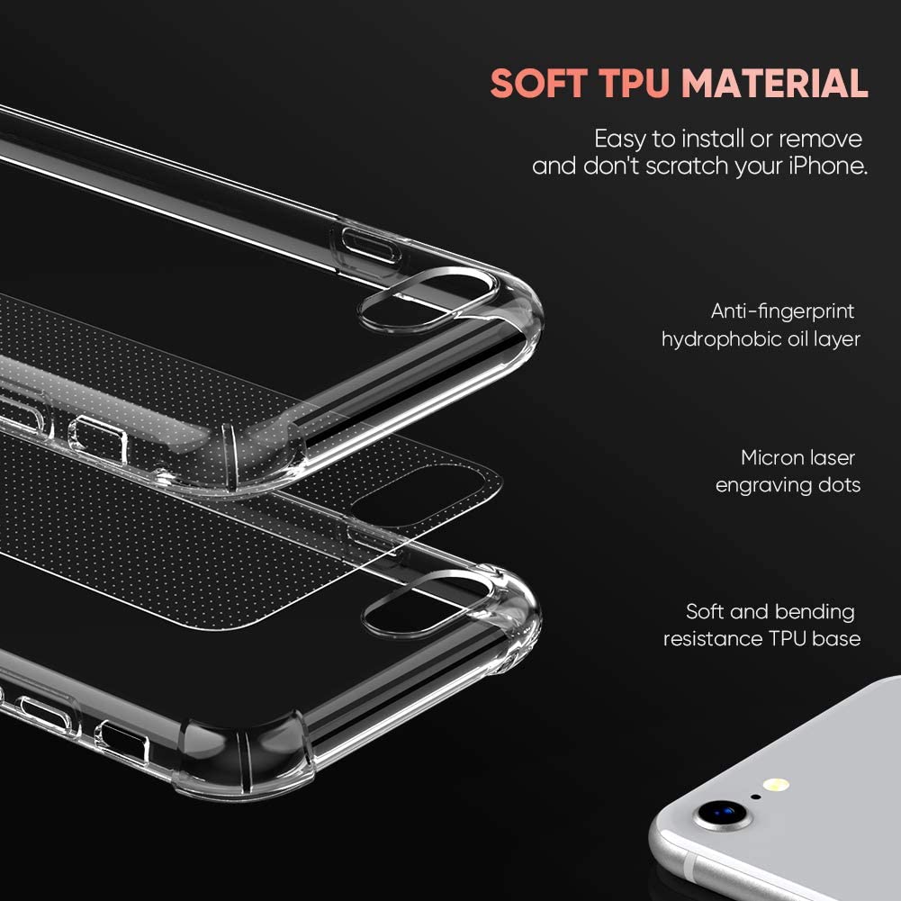 Slim Clear Case Shockproof Bumper Protective Cover Flexible Silicone