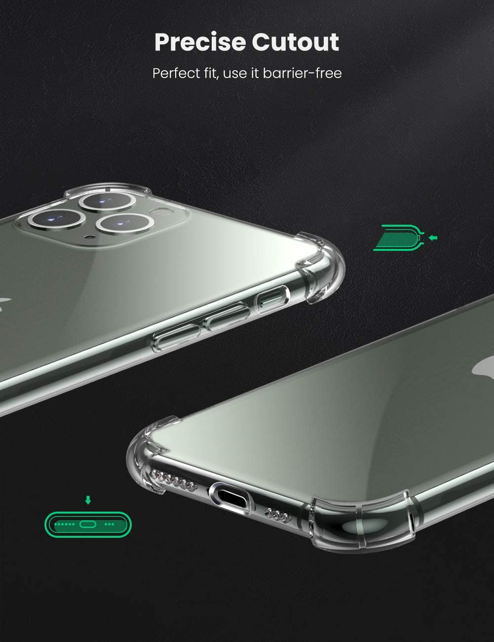 Slim Clear Case Shockproof Bumper Protective Cover Flexible Silicone