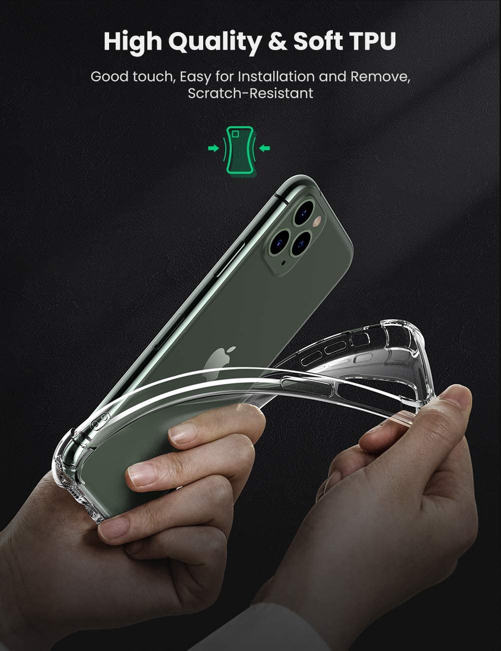 Slim Clear Case Shockproof Bumper Protective Cover Flexible Silicone