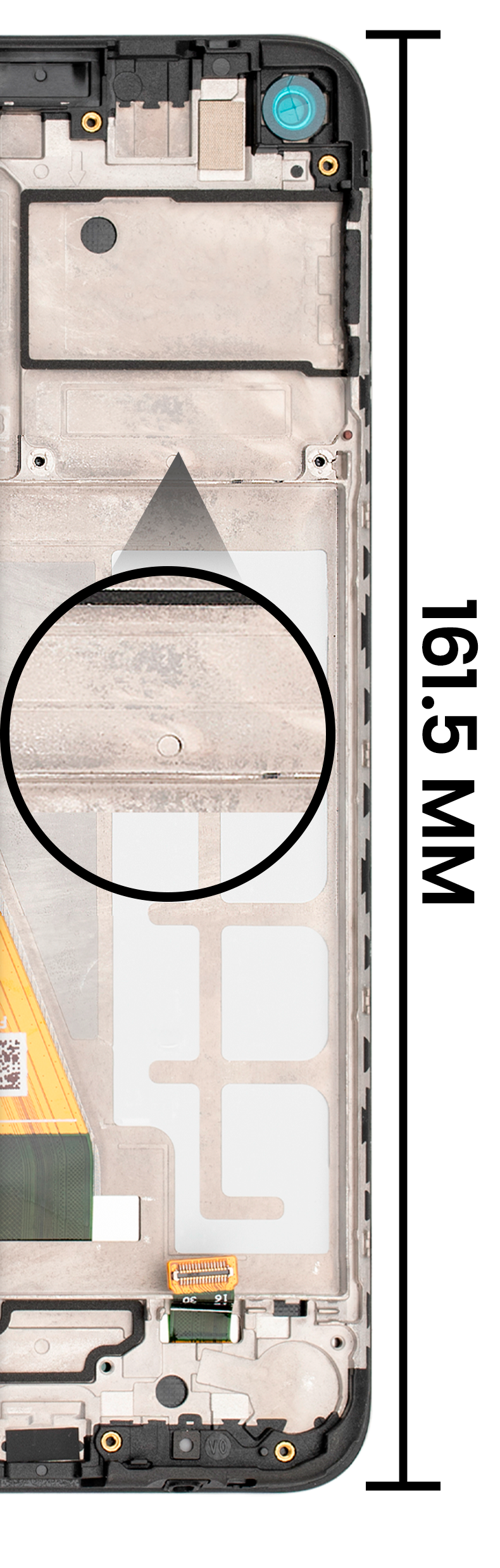 LCD Screen and Digitizer Frame Assembly Compatible For Samsung Galaxy A11 (Refurbished)