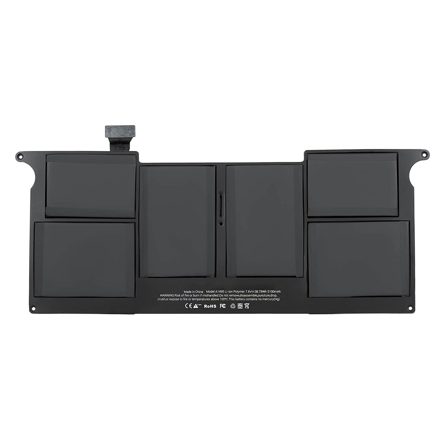 Batterie de remplacement pour ordinateur portable compatible avec MacBook Air 11" A1370 A1406 A1465 A1495