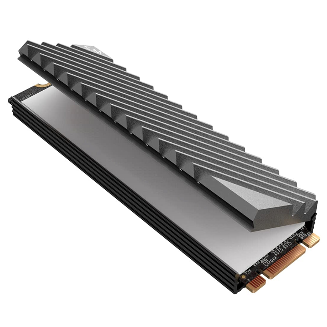 Refroidissement par dissipateur thermique PS5 M2-3 double face avec tampon thermique en silicone pour radiateur SSD PlayStation 5 NVME 2280 Evo