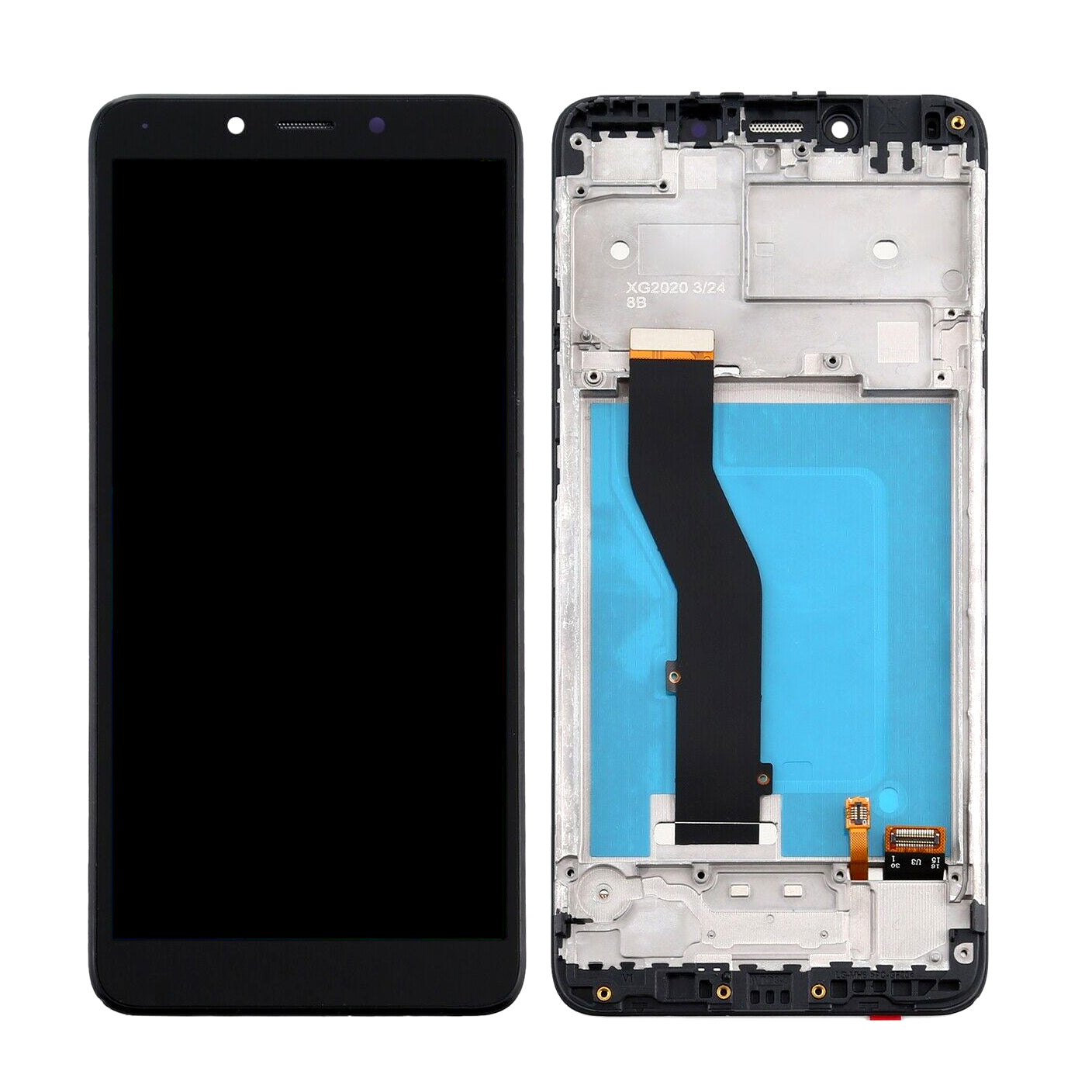 Assemblage de cadre LCD et numériseur Compatible pour LG K20 2019 X120 LM-X120EMW LMX120EMD
