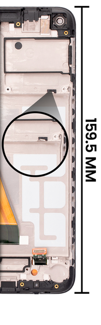 LCD Screen and Digitizer Frame Assembly Compatible For Samsung Galaxy A11