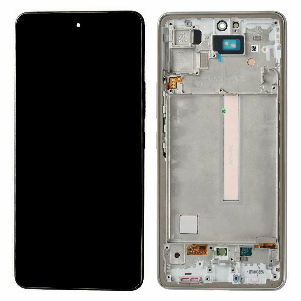 Écran OLED et assemblage de cadre de numériseur Compatible pour Samsung Galaxy A53 5G (remis à neuf) A536 A536U A536W