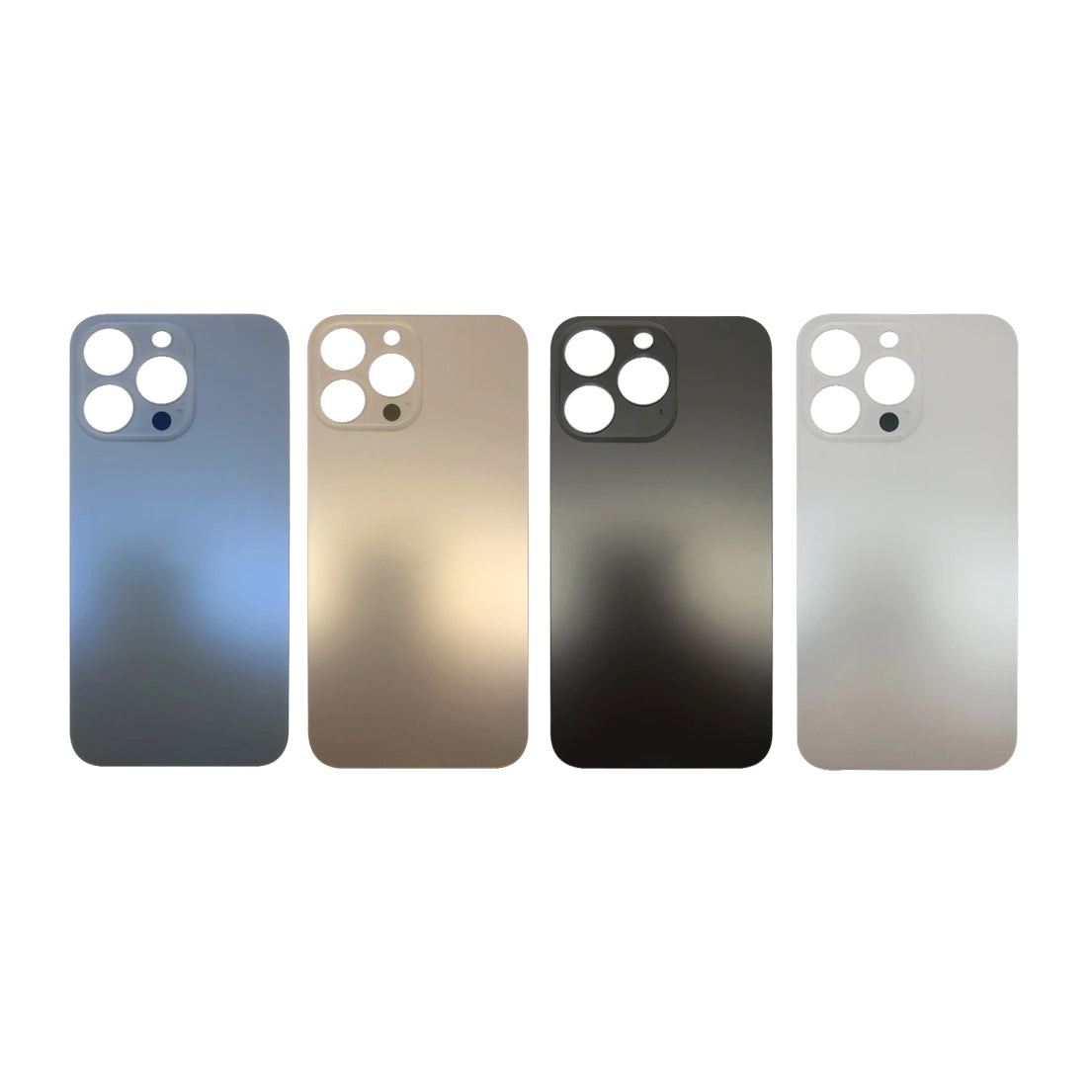 Coque arrière en verre arrière grand trou de caméra compatible pour iPhone 13 Pro Max