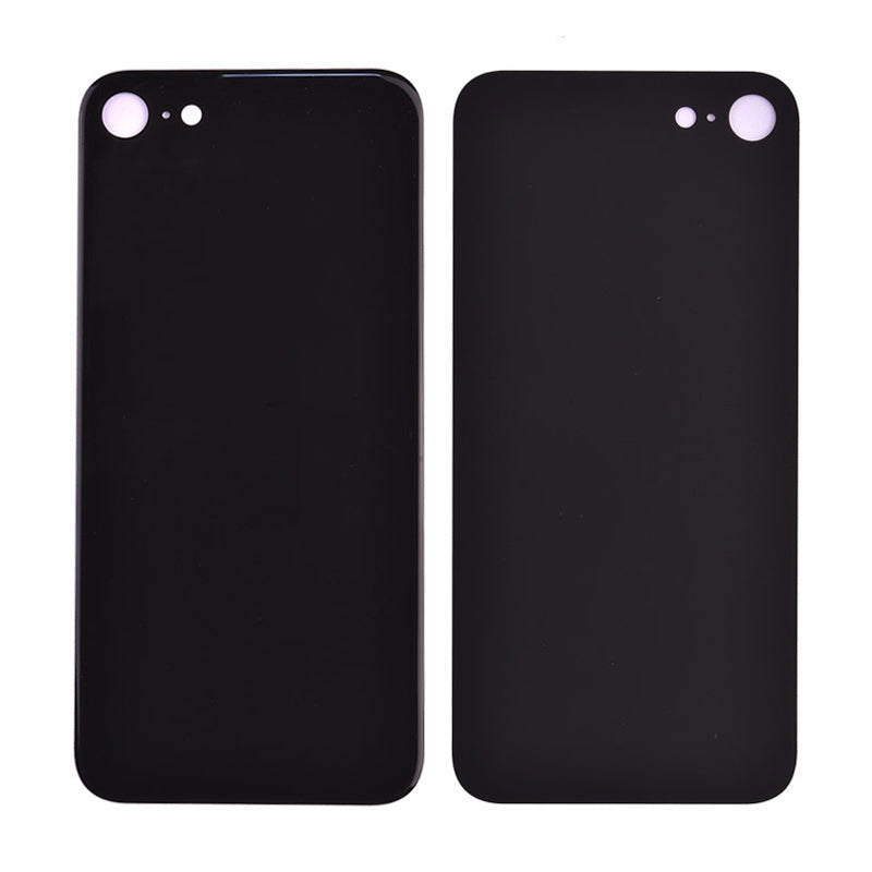 Coque arrière en verre grand trou compatible pour iPhone SE 2020