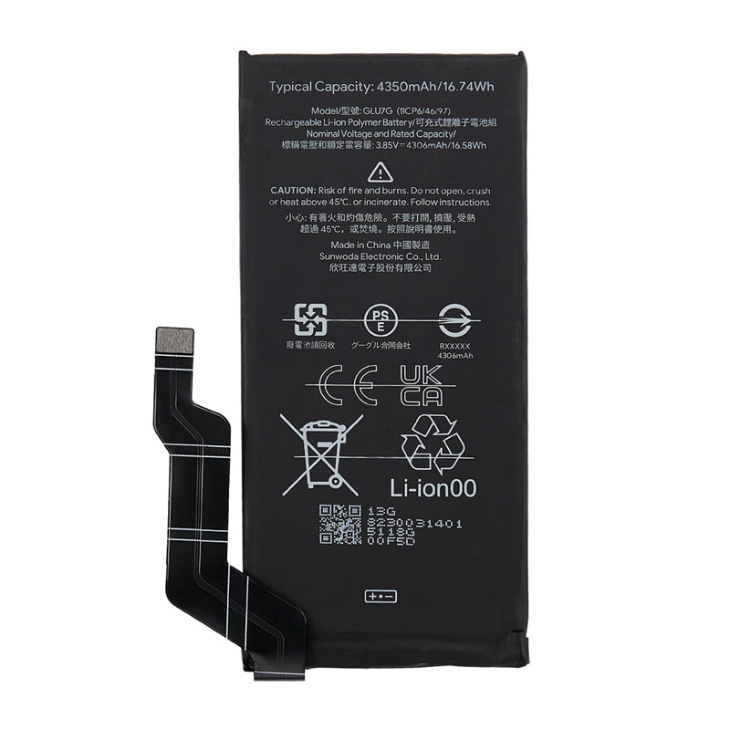 Batterie de remplacement GLU7G compatible avec Google Pixel 6a