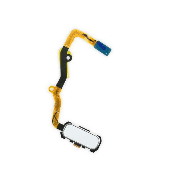Galaxy S7 Edge Home Button and Cable Assembly / White