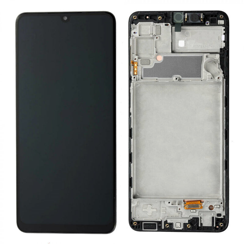 Écran OLED et assemblage de cadre de numériseur Compatible pour Samsung Galaxy A22 4G (remis à neuf) A225 A225F