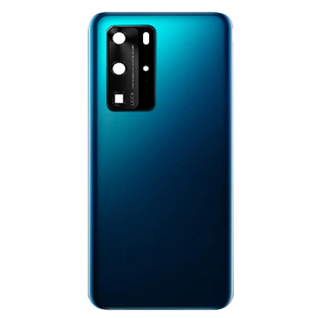 Couvercle de batterie arrière avec objectif d'appareil photo compatible pour Huawei P40 Pro