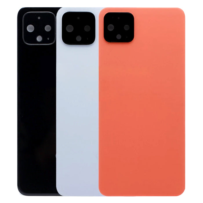 Verre arrière de couverture arrière avec objectif de caméra compatible pour Google Pixel 4