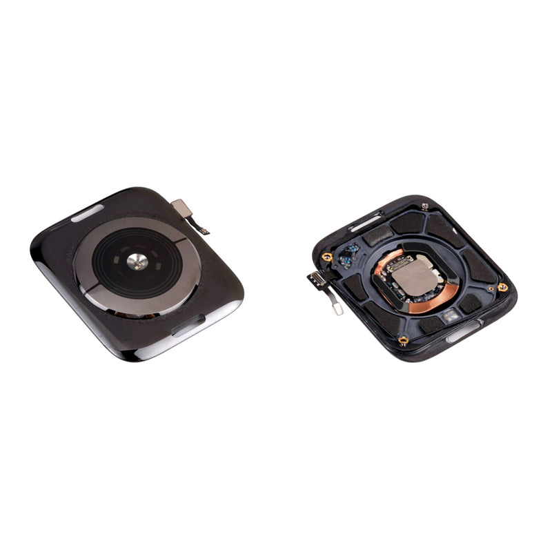 Replacement Back Housing Glass Cover With Wireless Charging Coil Compatible For Apple Watch Series 5 (GPS+Cellular Version) (Space Gray)