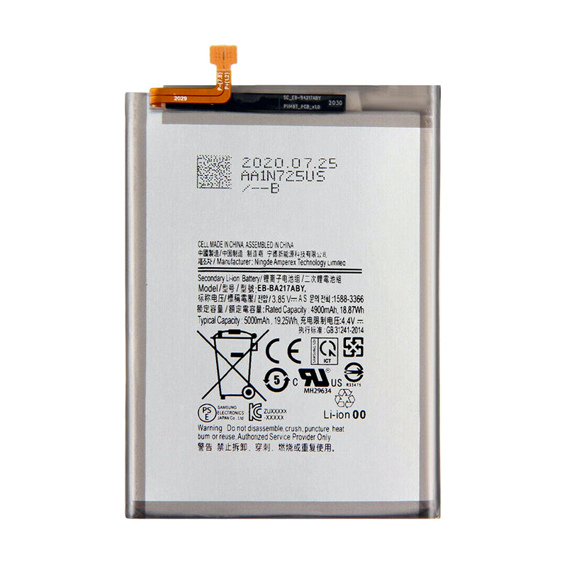 Batterie compatible avec Samsung Galaxy A02, A022, A12, A125, A21s, A217 et A13, A136 (EB-BA217AB)