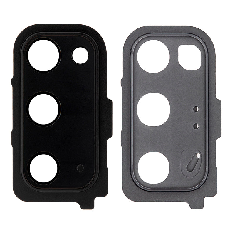 Objectif d'appareil photo avec anneau de lunette de protection compatible pour Samsung Galaxy S20