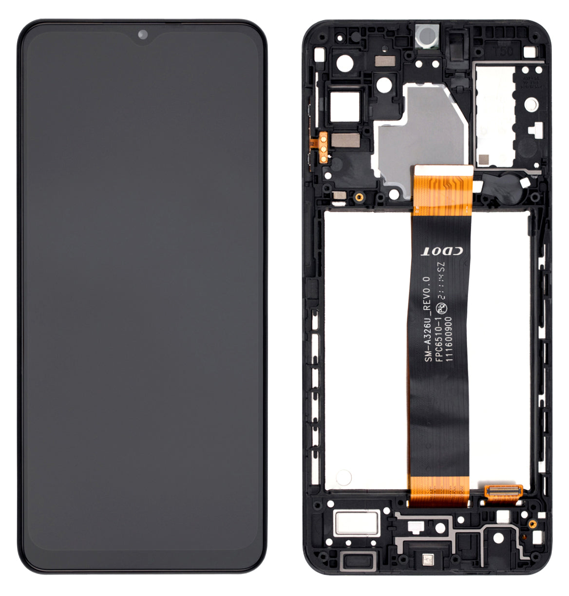 LCD Screen and Digitizer Frame Assembly Compatible For Samsung Galaxy A32 5G (Refurbished) A326U A326W