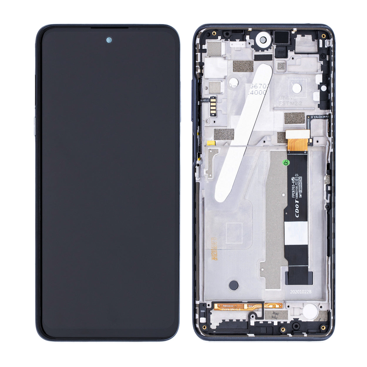 Assemblage d'écran LCD avec cadre Compatible pour TCL 20 5G T781