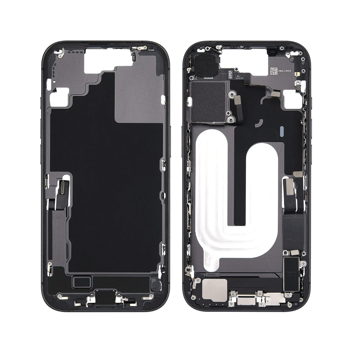 Mid-Frame Housing With Charging Port Flex & Small Parts For iPhone 17 (North American Version)