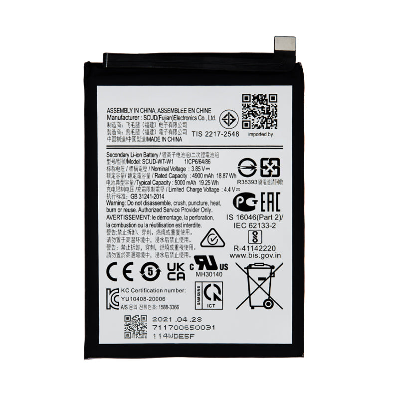 Battery Compatible For Samsung Galaxy A04 A045 A04E A042 A14 A145 A146 & A22 A226 SCUD-WT-W1