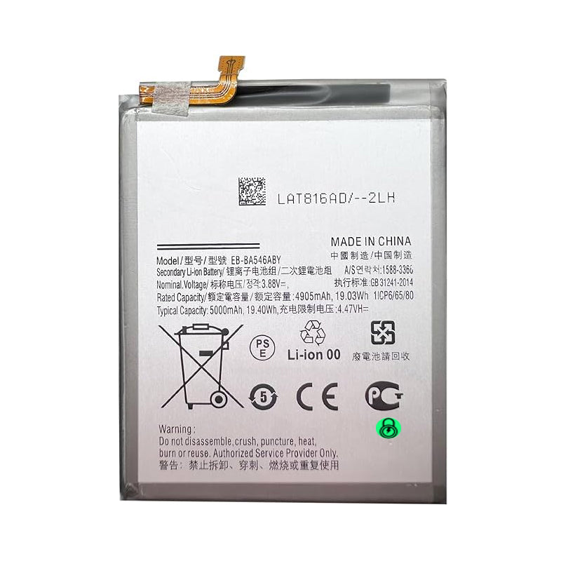 Replacement Battery Compatible For Samsung Galaxy A24 A245 A34 A346 A54 A546 EB-BA546ABY (Certified)