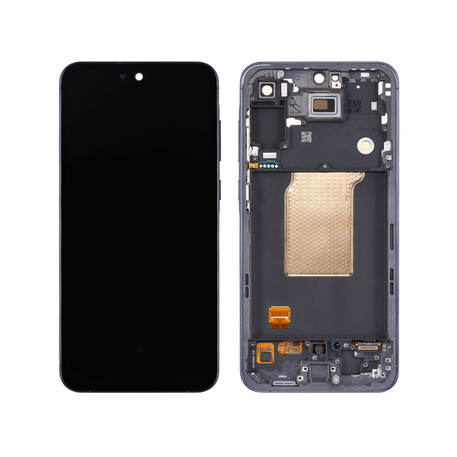 OLED Screen and Digitizer Frame Assembly Compatible For Samsung Galaxy A55 5G (Refurbished) A556 A556B A556E