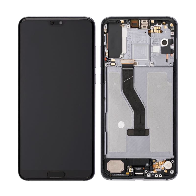 LCD Screen & Digitizer Assembly With Frame Compatible For Huawei P20 Pro (Refurbished)