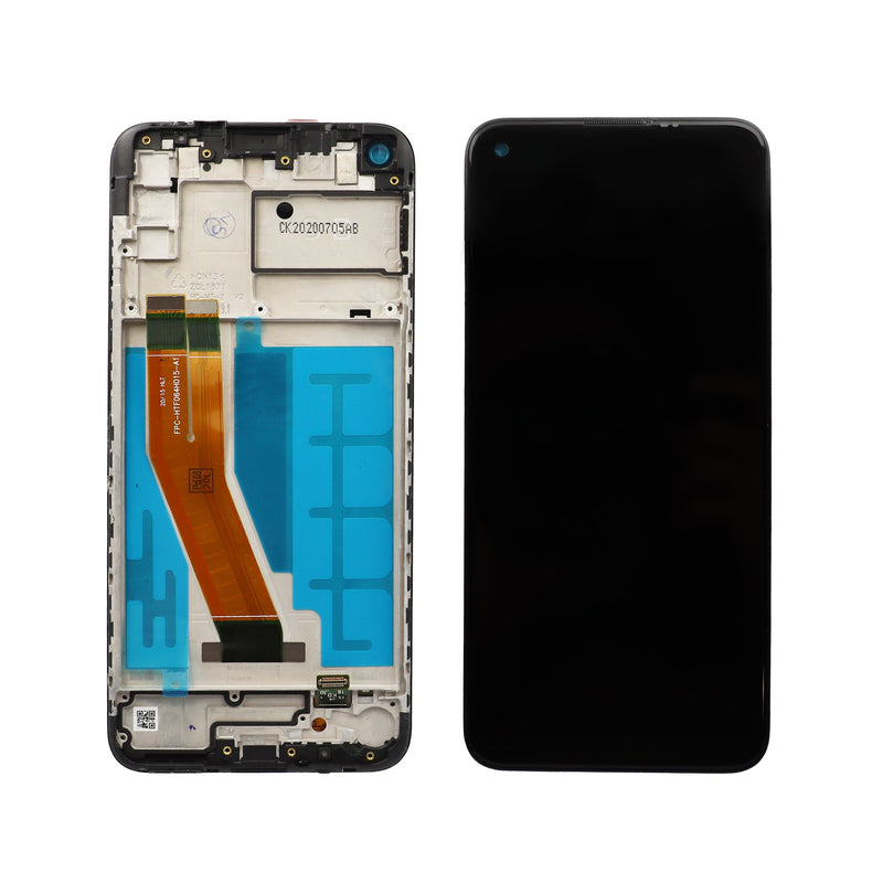 LCD Screen and Digitizer Frame Assembly Compatible For Samsung Galaxy A11 (Refurbished)