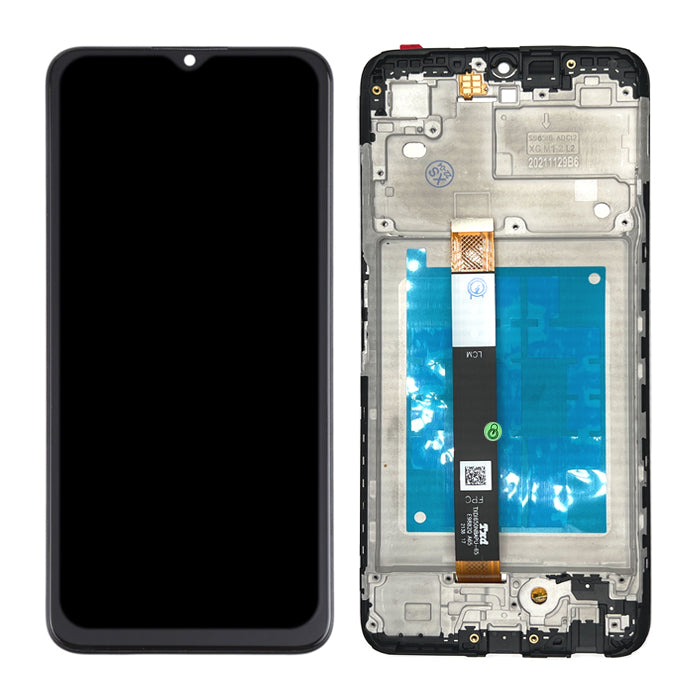 LCD Screen and Digitizer Frame Assembly Compatible For Samsung Galaxy A03s A037 A037U