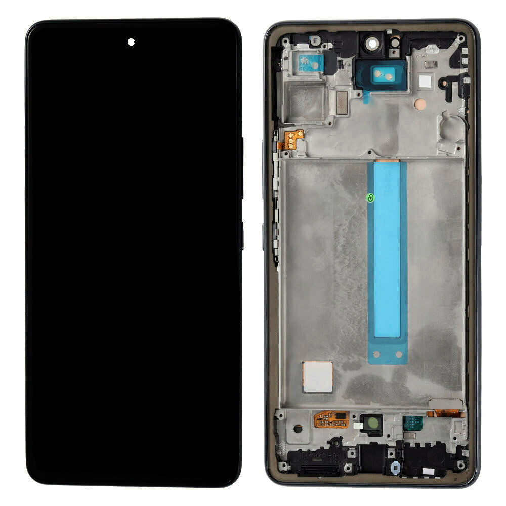 Écran OLED et assemblage de cadre de numériseur Compatible pour Samsung Galaxy A53 5G (remis à neuf) A536 A536U A536W