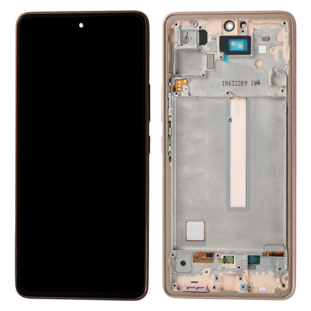 Écran OLED et assemblage de cadre de numériseur Compatible pour Samsung Galaxy A53 5G (remis à neuf) A536 A536U A536W