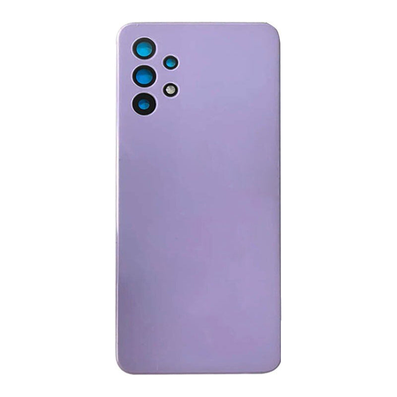 Verre de couverture arrière avec objectif d'appareil photo et adhésif compatible pour Samsung Galaxy A32 5G