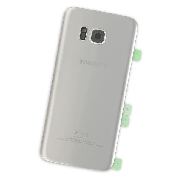 Galaxy S7 Edge Rear Glass Panel / Silver