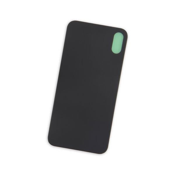 iPhone X Aftermarket Blank Rear Glass Panel / Black