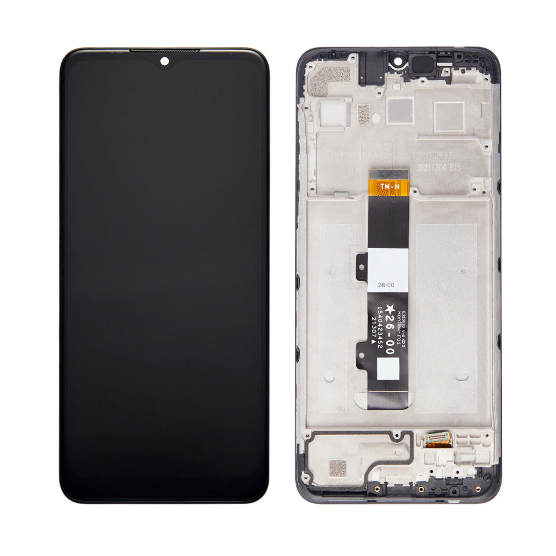 LCD Screen and Digitizer Assembly With Frame Compatible For Motorola Moto G Pure XT2163 2021