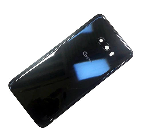 Couvercle de batterie arrière avec objectif d'appareil photo compatible pour LG G8X ThinQ 
