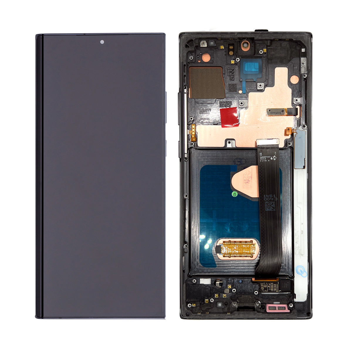 Ensemble écran OLED et cadre numériseur compatible pour Samsung Galaxy Note 20 Ultra