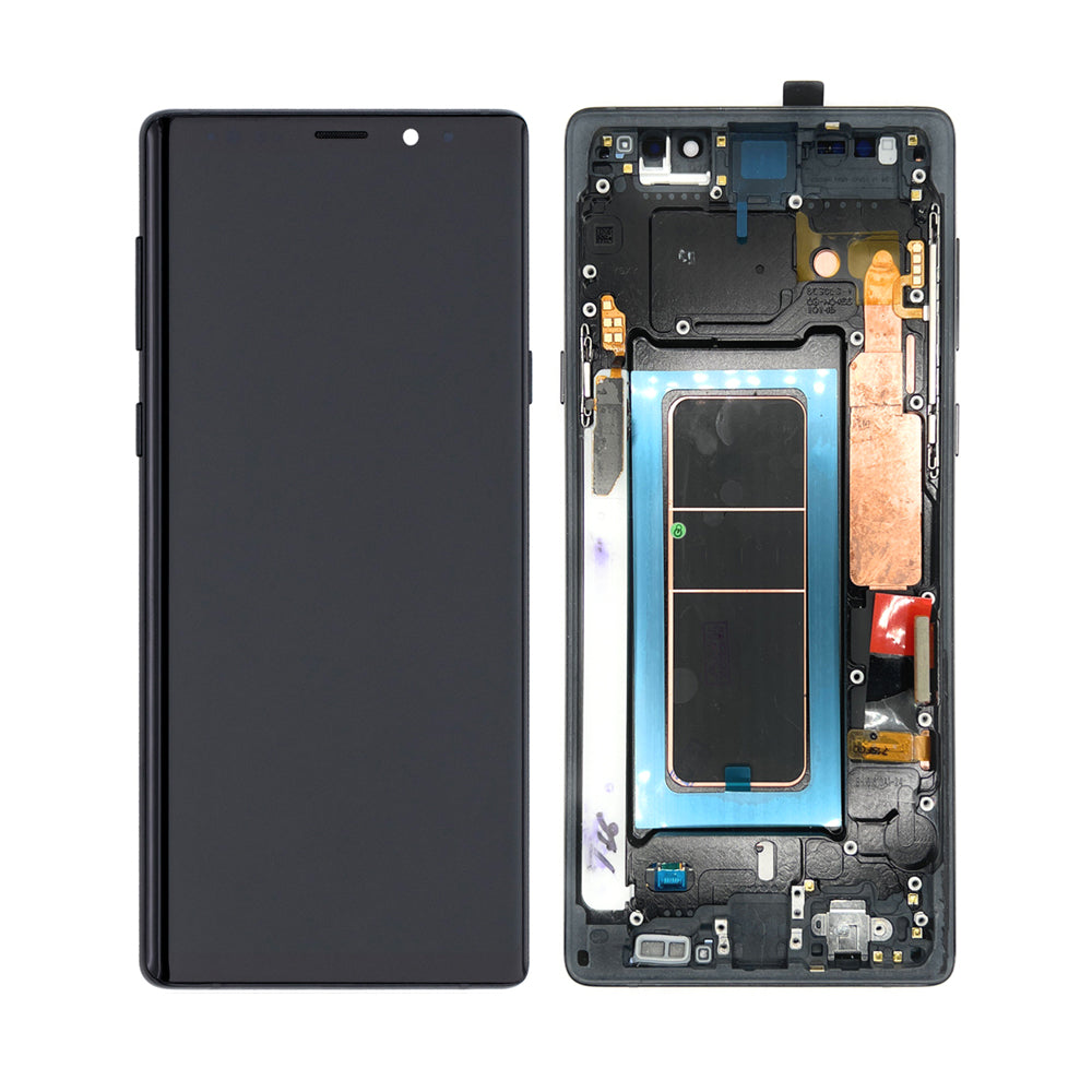 Ensemble écran OLED et cadre numériseur compatible pour Samsung Galaxy Note 9 (remis à neuf)
