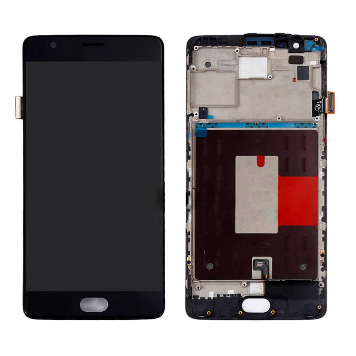 LCD Screen and Digitizer With Frame Assembly Compatible For OnePlus 3 & OnePlus 3T