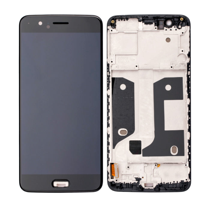 OLED Screen and Digitizer Assembly With Frame Compatible For OnePlus 5