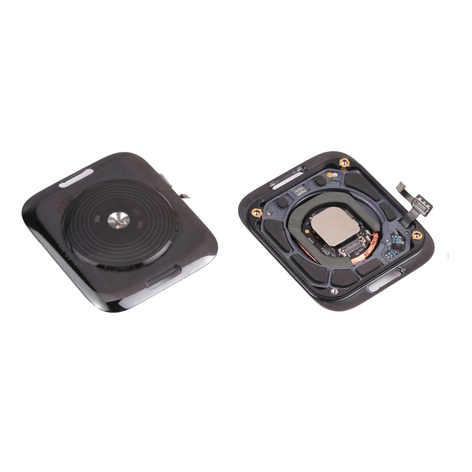Couvercle en verre de boîtier arrière de remplacement avec bobine de charge sans fil compatible pour Apple Watch Series SE 40 mm (version GPS + cellulaire) 1ère génération A2353