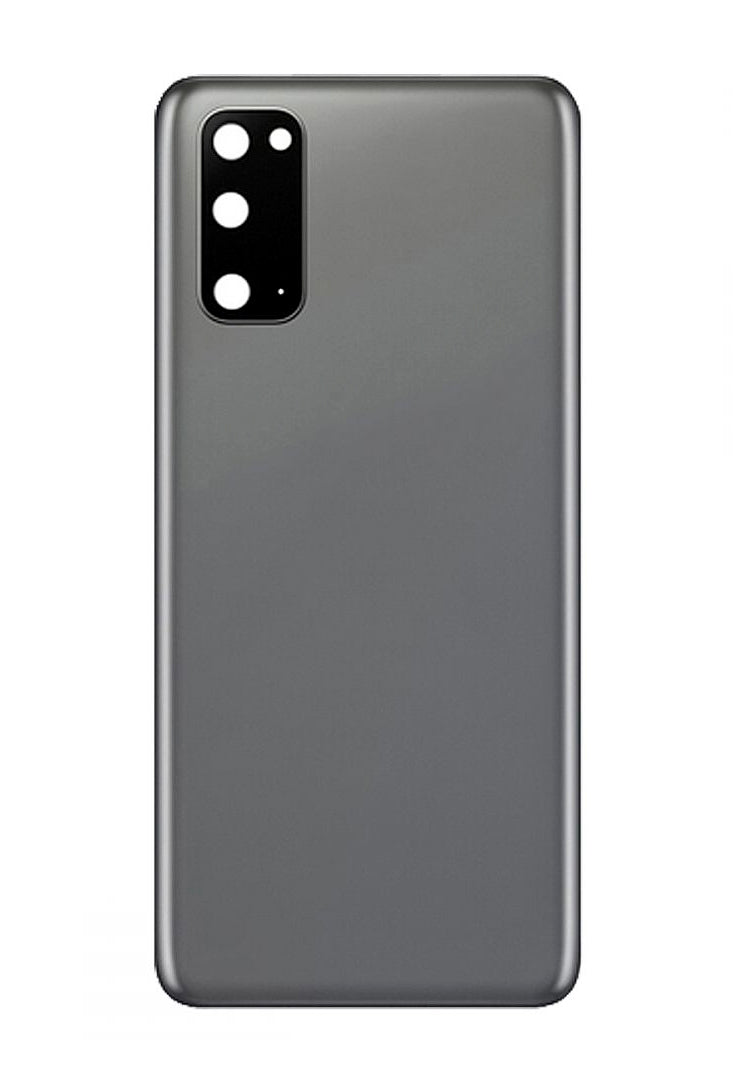 Couvercle de batterie arrière avec objectif d'appareil photo et adhésif Compatible pour Samsung Galaxy S20 G980 G981